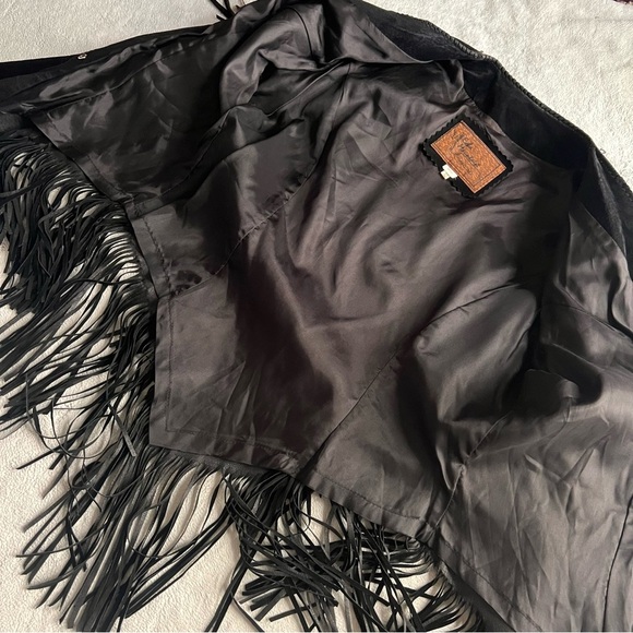 Vintage Echo Mountain Arturo Arocha Suede Leather Fringe Southwest Beaded Jacket - Picture 10 of 14